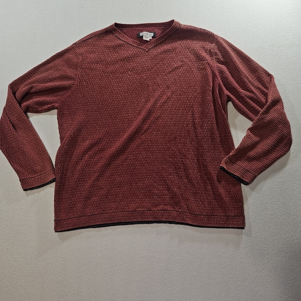 Carbon2Cobalt Waffle Knit Sweater XL